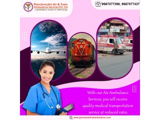 Get Panchmukhi Train Ambulance Service in Ranchi with the Full ICU Facility