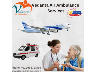Book World Class Medical Transportation by Air Ambulance in Shimla  from Vedanta