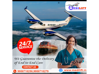 Medilift Train Ambulance Services in Guwahati with Fully Trained and Skilled Medical Crew