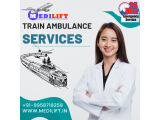 Medilift Train Ambulance Service in Ranchi with Modern Medical Technology