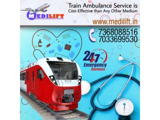 Medilift Train Ambulance in Ranchi with an Expert Medical Crew