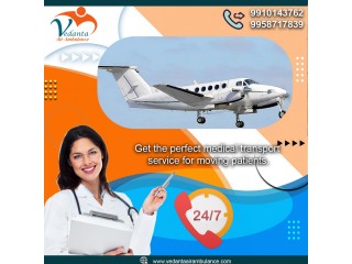 Vedanta Air Ambulance Service in Udaipur with Quick Relocation