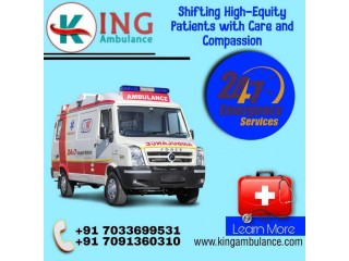 King Ambulance Service in  Saguna More with ICU or CCU Specialists
