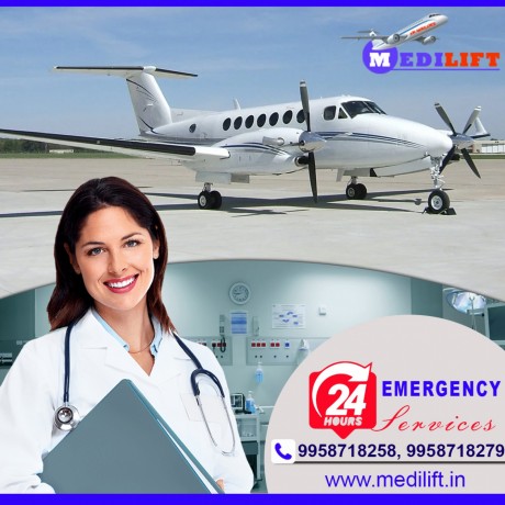 select-air-ambulance-services-in-ranchi-by-medilift-with-all-world-class-medical-tools-big-0