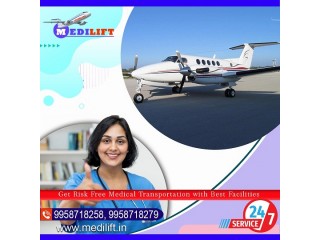 Use Air Ambulance Services in Raipur by Medilift with highly Specialized Healthcare Team