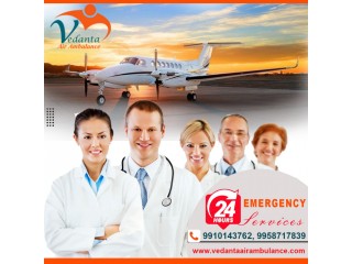 Pick Air Ambulance Service in Visakhapatnam by Vedanta with Best Medical Care