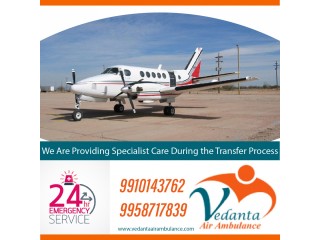 Pick Air Ambulance Service in Jodhpur by Vedanta with Superior Medical Care