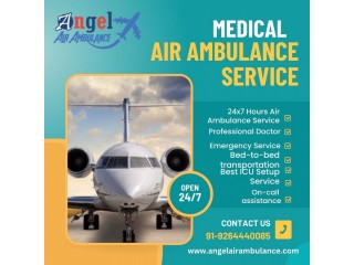 Immediate Take Angel Air Ambulance from Kolkata with All Finest Care