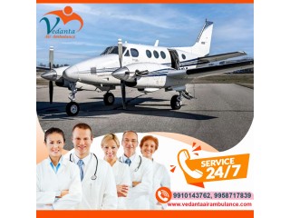 Use Air Ambulance Service in Cooch Behar by Vedanta with Certified Medical Team