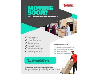 Take Packers and Movers in Ranchi by Goodwill with Non-Complicated