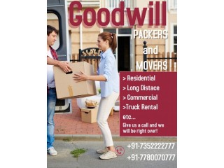 Hire Packers and Movers in Jamshedpur by Goodwill with 100% Satisfaction Guarantee