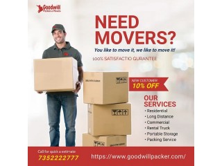 Utilize Packers and Movers in Deoghar by Goodwill with highly Dedicated Staff