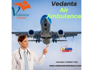 Vedanta Air Ambulance Service in Srinagar for Danger-Free Ailing Shifting
