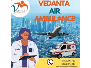 Vedanta Air Ambulance Service in Amritsar with the Capable Med Crew