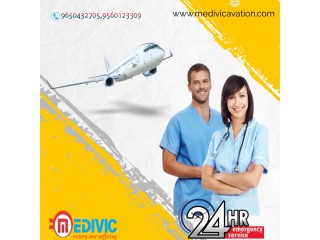 Satisfactory Charter Air ambulance Services in Kharagpur with Medical Facility by Medivic Aviation