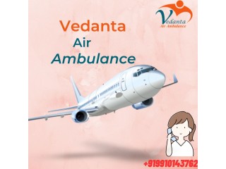 Vedanta Air Ambulance Service in Udaipur with Modern Medical Equipment