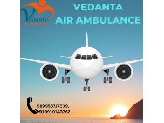 Select Ventilator Air Ambulance Service in Bhagalpur at Low-Fare by Vedanta