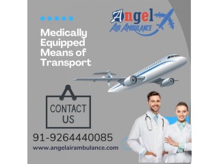 Book Angel Air Ambulance in Delhi with Full and Semi ICU Setup