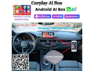 Audi A5 Applepie Mini Wireless CarPlay Ai Box Android auto youtube netfix