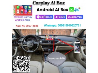 Audi A6 Applepie Mini Wireless CarPlay Ai Box Android auto youtube netfix