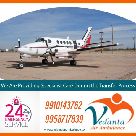 gain-air-ambulance-service-in-goa-by-vedanta-with-life-support-equipment-big-0