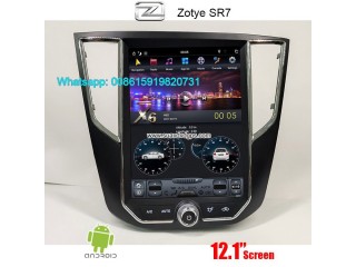 Zotye SR7 vertical Tesla Android radio GPS navigation 12.1inch
