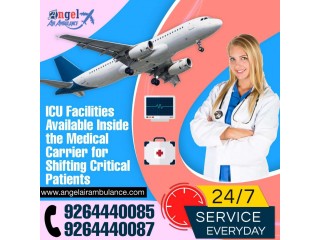 Angel Air Ambulance service in Dibrugarh with Experience Medical Team