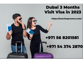 Dubai 3 Months Visit Visa in 2023 - +971 56 8201581