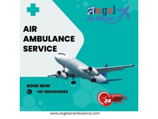 Get  Angel Air Ambulance Service in Dimapur With Cardiac Monitor System
