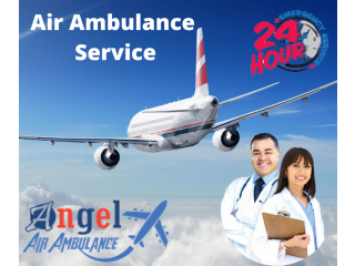 Available Angel Air Ambulance Service in Srinagar With ICU Hi Tech Support Equipment