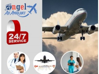 Pick Angel Air Ambulance Service in Bhagalpur With A TOP Quality CICU Setup